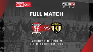 Full Match v Congleton Town 19 Oct 24 [upl. by Idnahc]