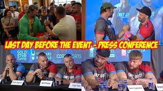 Last day before the event  Press conference  Final predictions and challenges [upl. by Ballman]