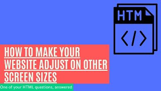 how to make your website adjust on other screen sizes [upl. by Macdonell352]