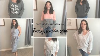 Clothing haul amp Try OnFairySeasoncom Honest Review [upl. by Mersey]