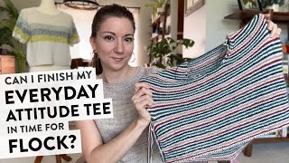 Can I finish my Everyday Attitude Tee for Flock Plus my Sunday Tee Review  Knitting Podcast Ep 12 [upl. by Asenaj]