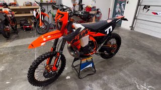 2024 KTM 300 XCW TBI  TACOMOTO 2STROKE CUSTOM BIKE BUILD [upl. by Othilia]