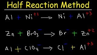 Half Reaction Method Balancing Redox Reactions In Basic amp Acidic Solution Chemistry [upl. by Aleacin]