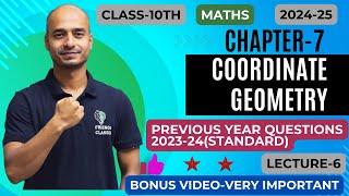 Class 10th chapter 7COORDINATE GEOMETRY PYQs 2024 STANDARD MATHS FRIENDS CLASSES [upl. by Lexerd784]