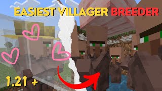 Easiest Villager Breeder in Minecraft Bedrock 121 [upl. by Zurc]