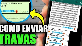 COMO TRAVAR O WHATSAPP DE QUALQUER PESSOA O MELHOR TRAVA PASSO A PASSO 2023 [upl. by Cecil577]