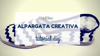 Tutorial DIY  Cómo hacer una alpargata creativa [upl. by Ybhsa]