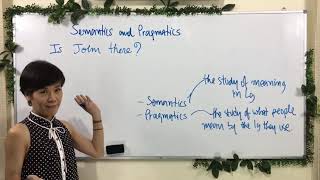 Semantics and Pragmatics  Overview Clip 1 [upl. by Gobert227]