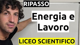 Energia e lavoro  Ripasso [upl. by Ruscher805]