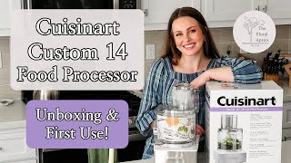 Cuisinart Custom 14 Unboxing and First Use  The Best Food Processor  The Floral Apron [upl. by Quintana717]