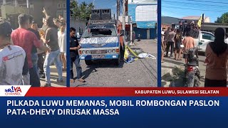 PILKADA LUWU MEMANAS MOBIL ROMBONGAN PATADHEVY DIRUSAK MASSA [upl. by Labinnah18]