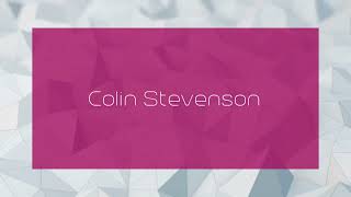 Colin Stevenson  appearance [upl. by Heloise531]