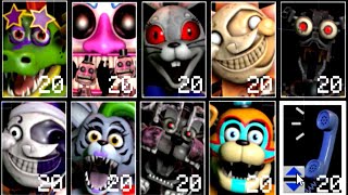 UCN FNaF Security Breach ALL JUMPSCARES [upl. by Sessylu821]