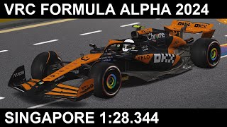 Assetto Corsa VRC Formula Alpha 2024  Singapore 128344 [upl. by Willmert]