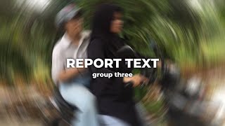 REPORT TEXT BY GROUP 3 [upl. by Knarf]