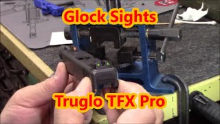 TRUGLO TFX Pro Tritium and Fiber Optic Xtreme Handgun Sights for Glock Pistols [upl. by Llerot]