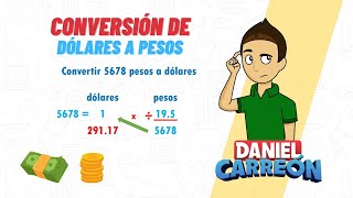 CONVERSIÓN DE PESOS A DOLARES Super facil  Para principiantes [upl. by Hammad617]