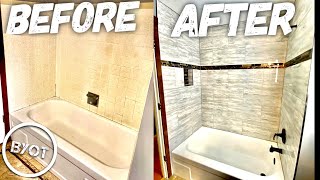 DIY Shower Remodel  START To FINISH Part 1 of 2 [upl. by Ecydnac]