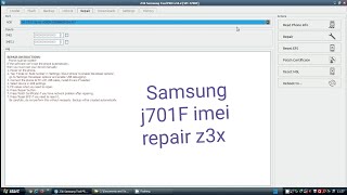 Samsung j701F j7 nxt imei repair z3x box [upl. by Clute433]