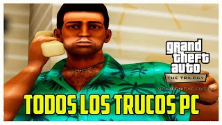 Grand theft auto vice city definitive edition Todos los trucos pc [upl. by Eardna896]