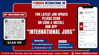 Our App Is Launched  Free Download App International Job  Work Permit Visa  Employment Visa [upl. by Melisse5]