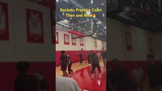 Rockets Practice Court Then and Now🔥 basketball rockets alperensengun jalengreen nba [upl. by Eicnan]