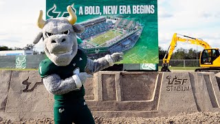 USF breaks ground on new oncampus stadium [upl. by Jezrdna]