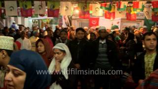 Indian Muslims celebrate Milad unNabi at Delhis Nizamuddin dargah [upl. by Lybis82]