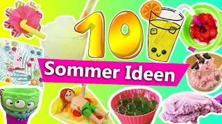 10 tolle DIY Ideen für den Sommer  Super coole DIY Ideen für den Sommer  10 Ideen gegen Langeweile [upl. by Luapleahcim]