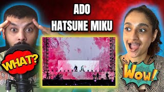 Introducing her to ADO with HATSUNE MIKU quotSakura Biyori and Time Machinequot  LIVE SHOW  REACTION [upl. by Enialb301]