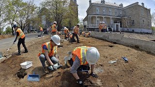 Cest parti pour le vaste chantier archéologique à L’Ancienne Lorette [upl. by Leahcimnhoj]