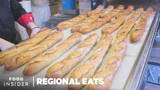 How French Baguettes Are Made In Paris  Regional Eats  Insider Food [upl. by Roze]