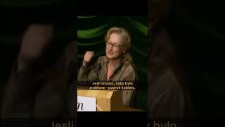 Meryl Steep cytuje słynne słowa Margaret Thatcher 💪🏼 fabceleb [upl. by Ellenrahc]