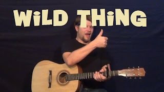 Wild Thing The Troggs Easy Strum Guitar Lesson How to Play Tutorial [upl. by Auoy]