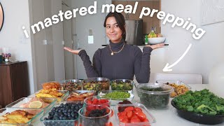 THE ULTIMATE HEALTHY MEAL PREP  a weeks worth of easy amp yummy recipes  grocery list [upl. by Juback]