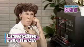 Ernestine Calls the CIA  Rowan amp Martins LaughIn  George Schlatter [upl. by Handbook]