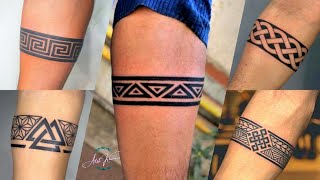 Bracelet tattoo for men  Band tattoo design on hand  arm band tattoo [upl. by Nevs973]