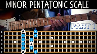 LEARN all 5 positions of the minor pentatonic scale on guitar [upl. by Anelagna]