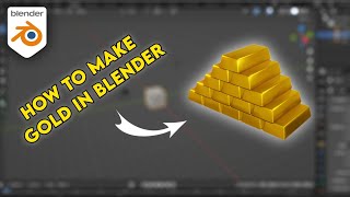 How to make Gold in Blender  Blender Tutorial [upl. by Nylssej182]