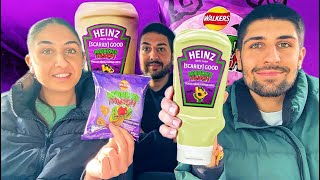 NEW HEINZ MONSTER MUNCH PICKLED ONION MAYONNAISE REVIEW [upl. by Albers]