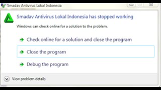 Cara mengatasi Has Stopped Working Smadav [upl. by Leahplar]