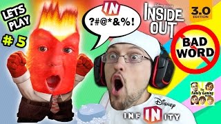 Lets Play DISNEY INFINITY 30 INSIDE OUT 5 Chases Curse Word Mental Notes Phase 1 2  FGTEEV [upl. by Terina]