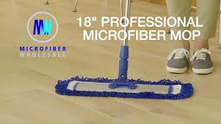 Best Microfiber Mop For Hardwood Tile Laminate Vinyl or Stone Floors  Cleans With Just Water [upl. by Ashatan]