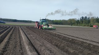 Fendt Favorit 818 Turboshift Miedema cp42 aardappel poter van Loonbedrijf Houbraken uit Bergeijk [upl. by Milano]