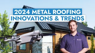 Drone Roofing Inspections Top 5 Metal Roof Innovations amp Trends 2024 [upl. by Anirhtak]