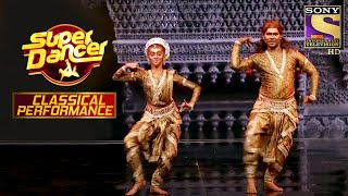 Anwesha ने दिया Odissi Dance Style में Performance  Super Dancer  Classical Performance [upl. by Yldarb]