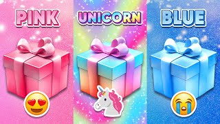 Choose Your Gift Pink Unicorn or Blue 💗🌈💙 How Lucky Are You 😱 Quiz Shiba [upl. by Strade108]