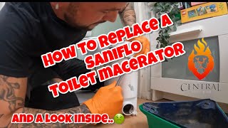 HOW TO REPLACE A SANIFLO Toilet macerator [upl. by Sarnoff]