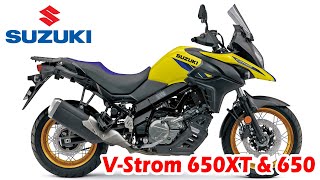 2024 Suzuki VStrom 650XT and VStrom 650  New colors [upl. by Engel]