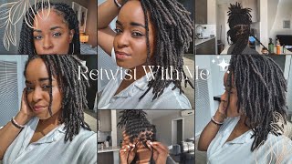 Loc Retwist with Oil ONLY  Retwisting Locs for Beginners  How to retwist dread locs [upl. by Ethbin]